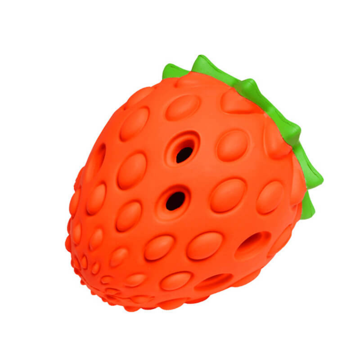 Dundies Fruity Treats Dog Enrichment Toy - Strawberry