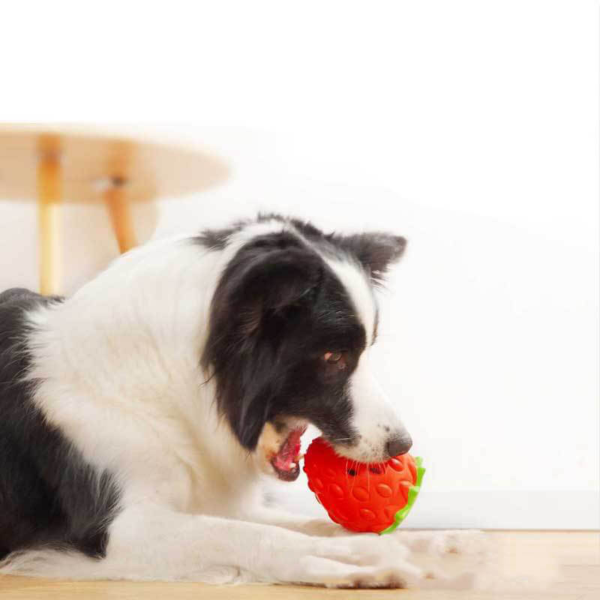 Dundies Fruity Treats Dog Enrichment Toy - Strawberry