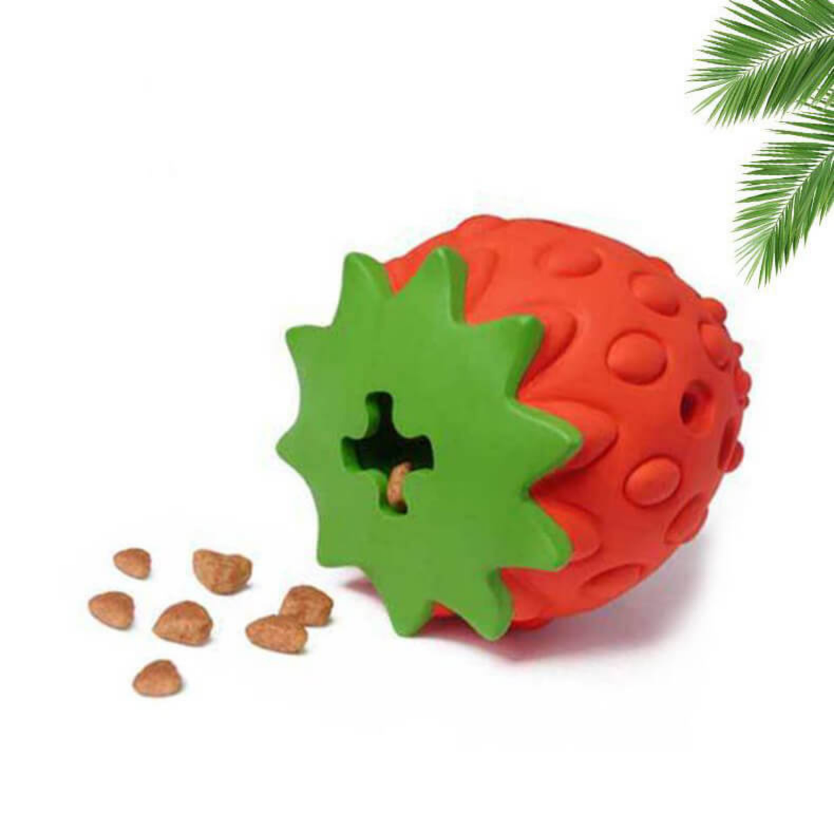 Dundies Fruity Treats Dog Enrichment Toy - Strawberry