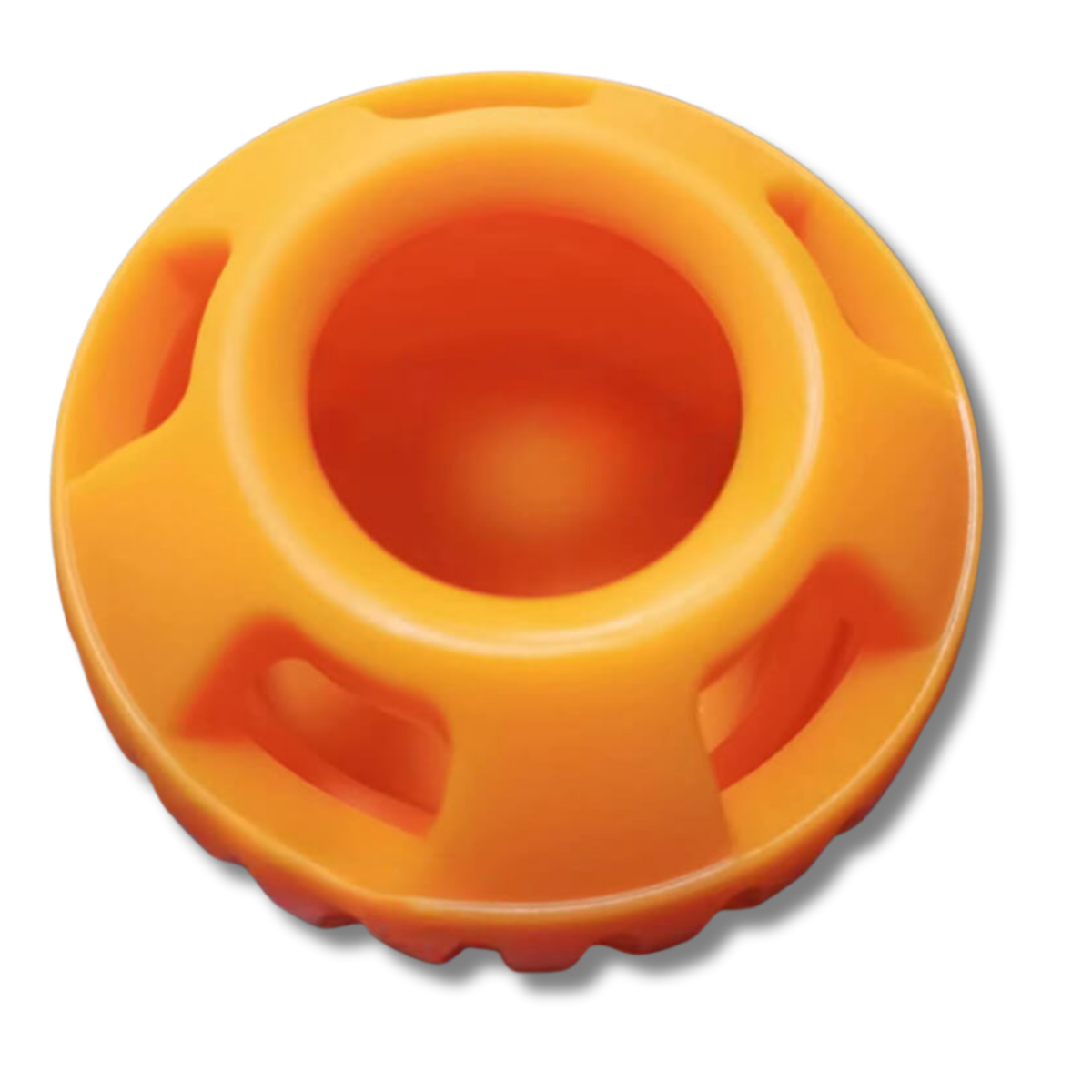 Dundies Pupsicle Ball and Mould Dog Enrichment Toy - Orange