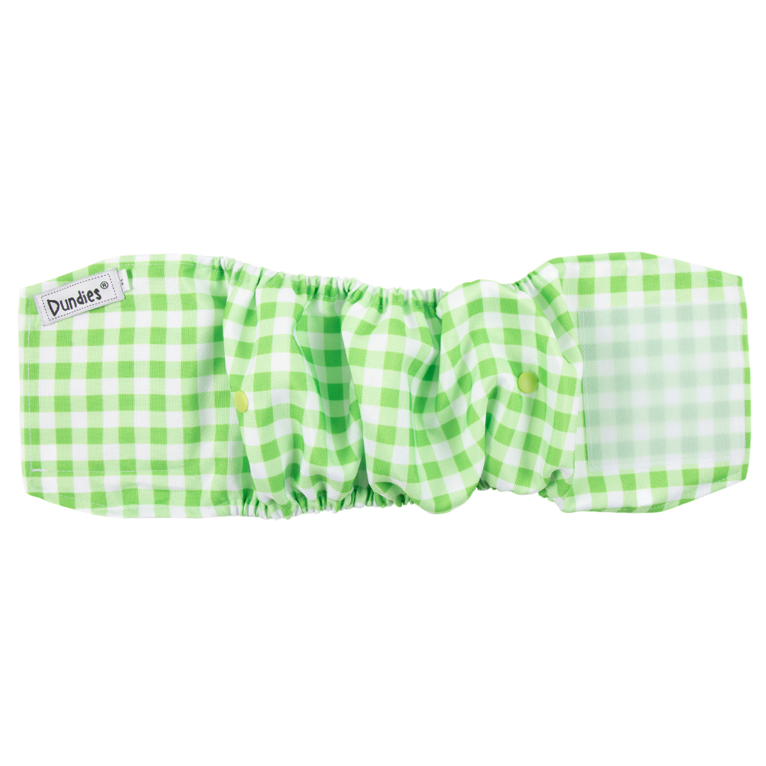Dundies Green Gingham V2 Belly Band