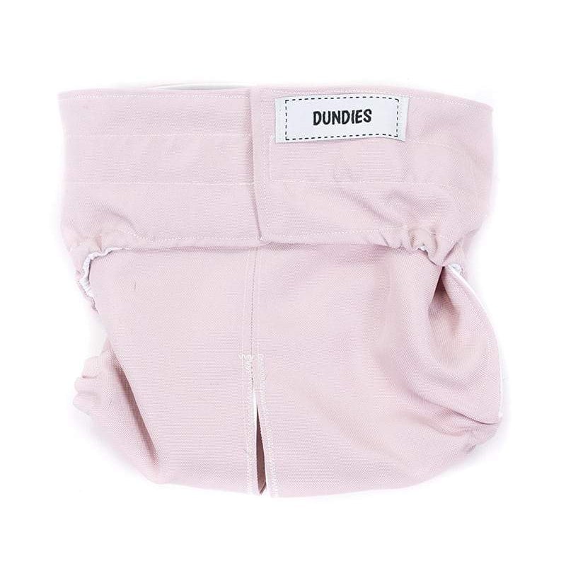 Dundies Dusty Pink All In One Nappy (AIO)-Dundies Australia - Vet Recommended Pet Nappies