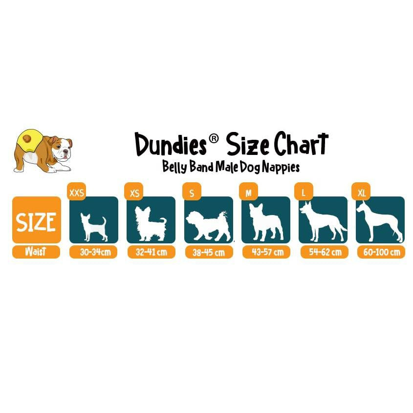 Dundies Geo Belly Band-Dundies Australia - Vet Recommended Pet Nappies